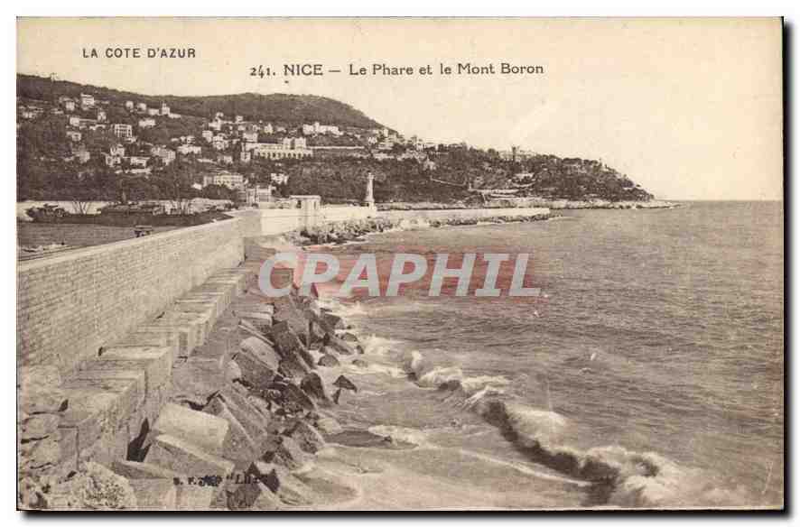 CPA La Cote d'Azur Nice Le Phare et le Mont Boron 