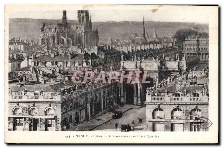 CPA Nancy Palais du Gouvernement et Place Carriere 