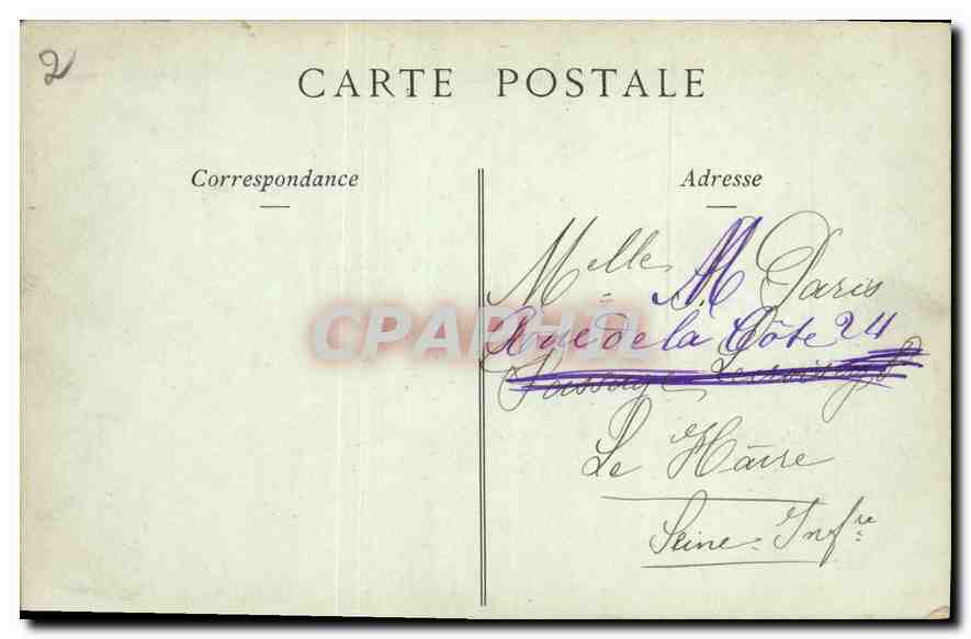 CPA Cannes Chapelle Saint Georges monument eleve a la Memoire du Duc d'Albany  — Rückseite