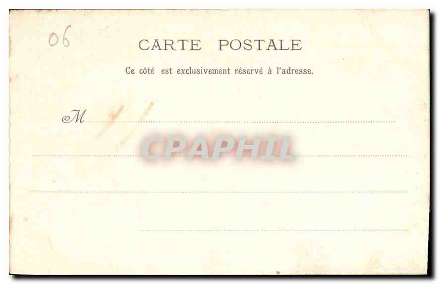 CPA Ile St Honorat Chateau Fort  — Rückseite