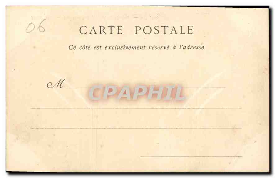 CPA Menton Vue generale de la Madone  — Verso