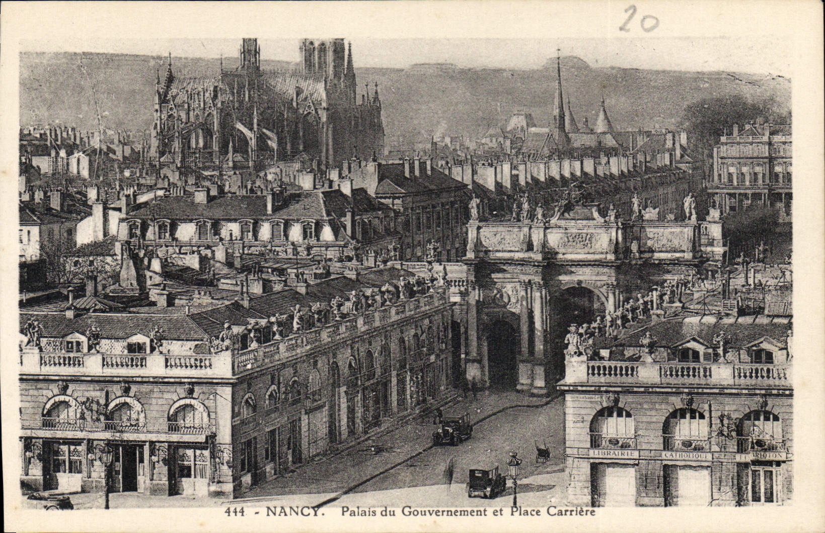 NANCY - Palais du Gouvernement et Place Carrière — Édition d'Art V. V. - Nancy, n° 444