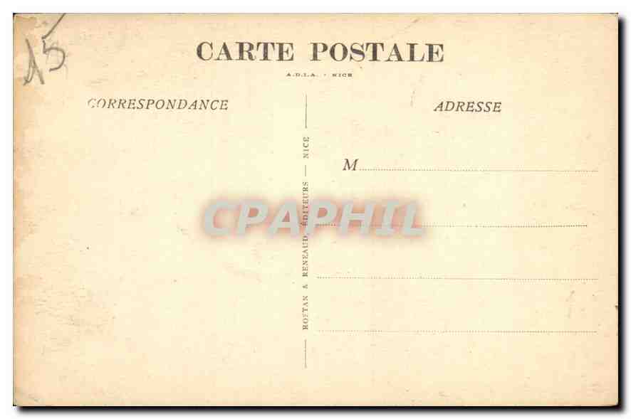 CPA La Turbie A M La tour d'Auguste ruines romaines  — Rückseite