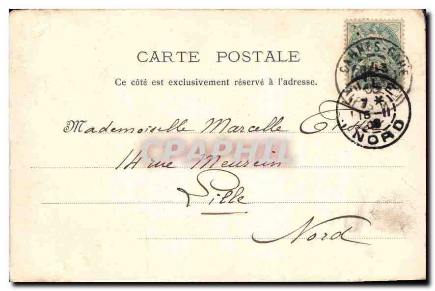 CPA Cannes Le Suquet  — Rückseite