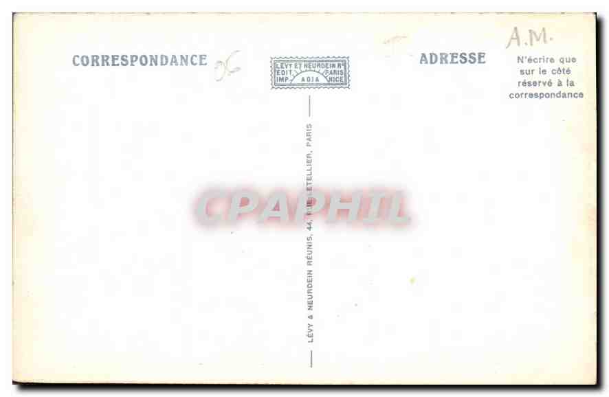 CPA Peira Cava A M Le Clocher de l'Eglise et la Chaine des Alpes  — Rückseite