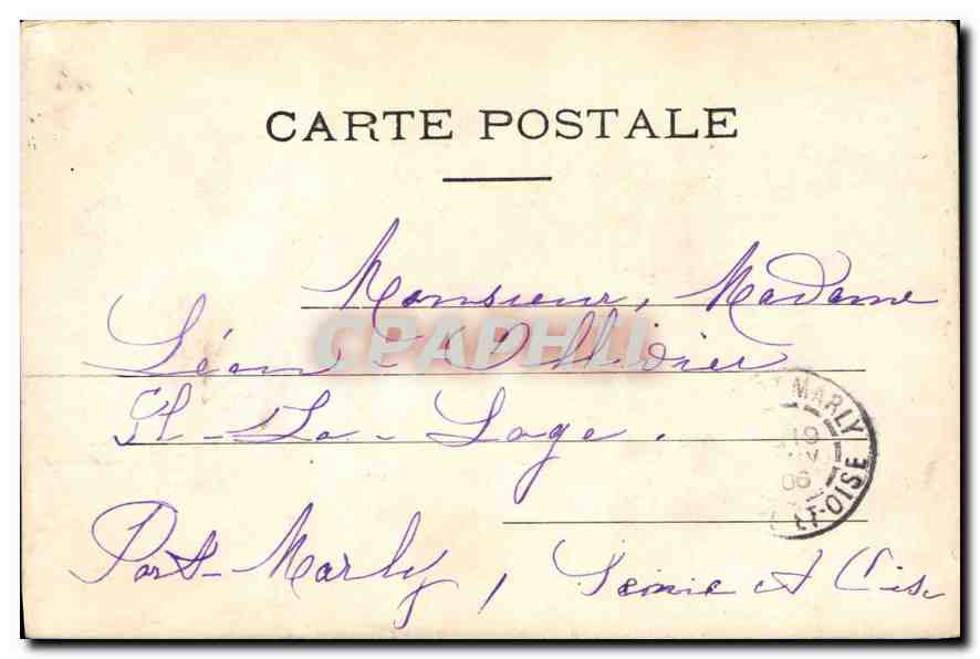 CPA Ses plaisirs du menage l'enfant Femme — Verso