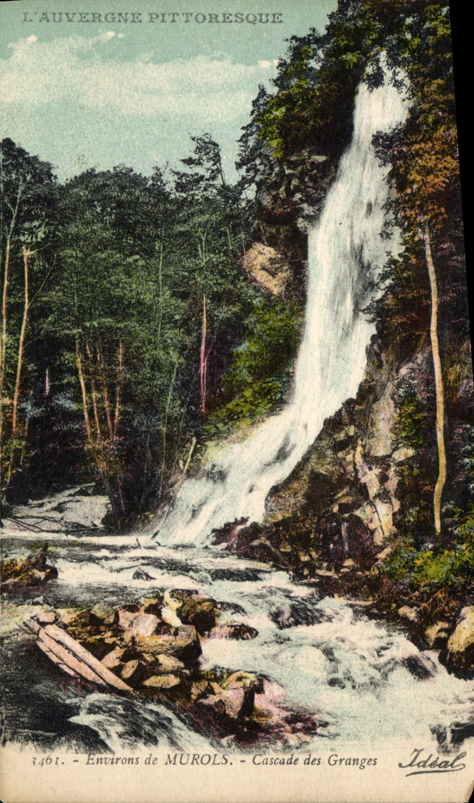 CPA L'Auvergne pittoresque environs de Murols Cascade des Granges 