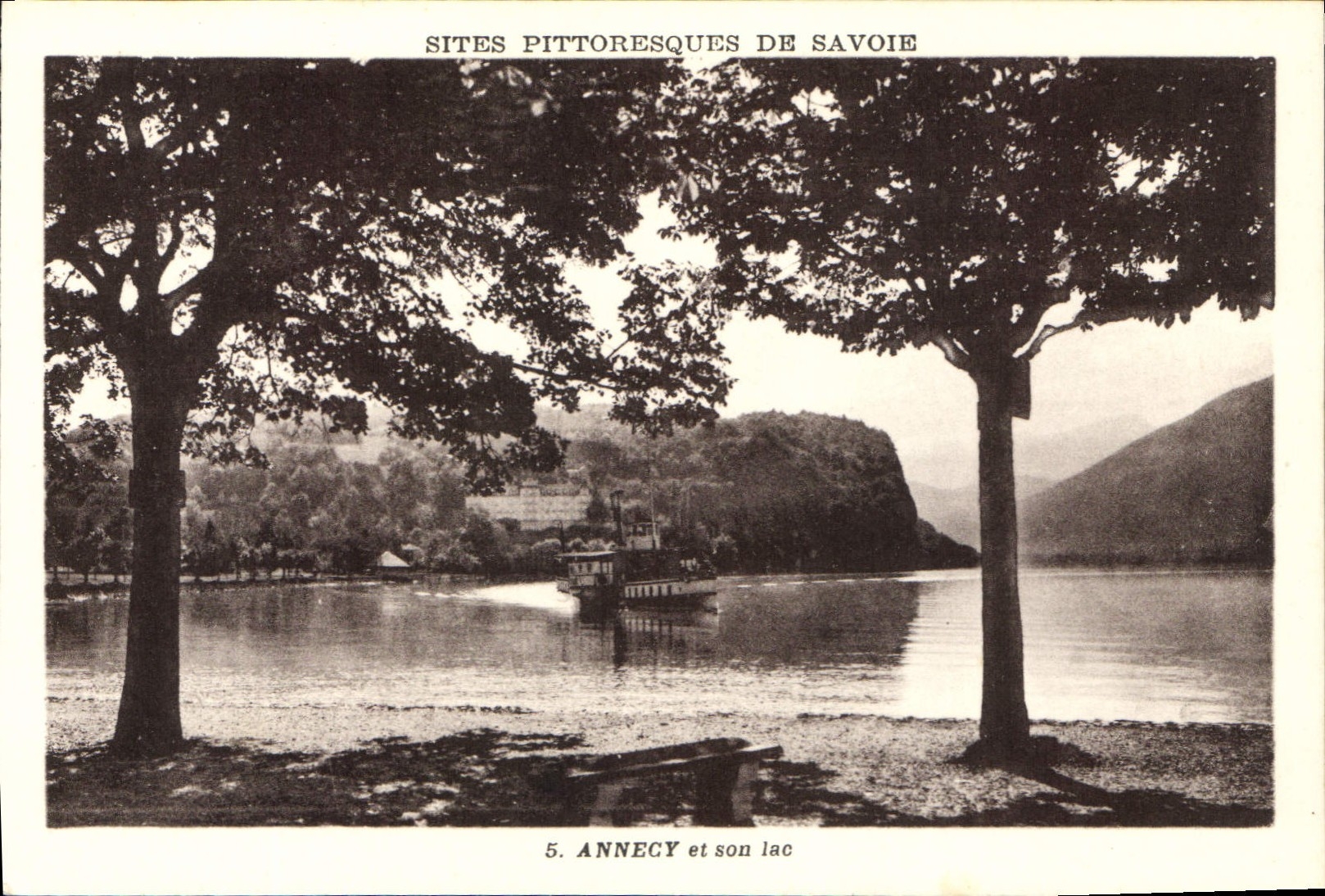 Annecy et son lac — Sites pittoresques de Savoie, série 5 — Parlot, Annecy