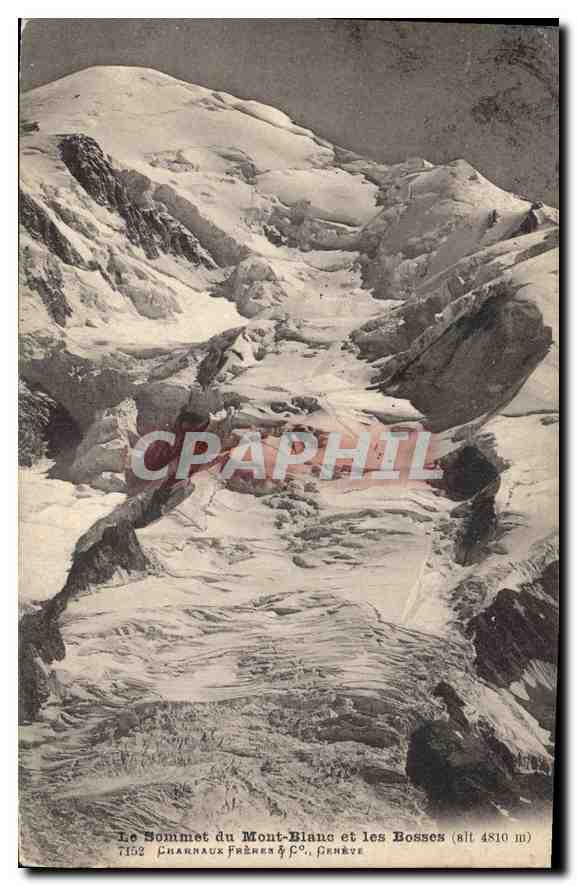CPA Le Sommet du Mont Blanc et les Bosses 