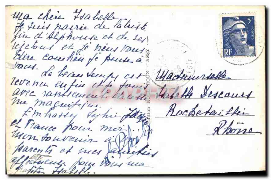CPA Passy Assy Hte Savoie Sana de Sancellemoz le Mont Blanc et l'aiguille du Midi  — Rückseite