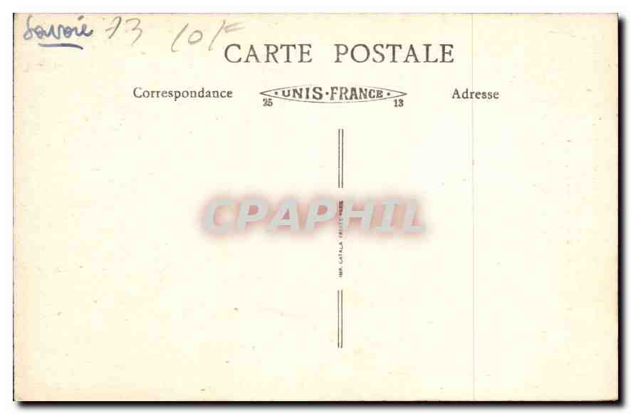 CPA La Savoie le Lac du Bourget Ligne d'Aix les Bains a Culoz le Lac et les Tunnels  — Rückseite