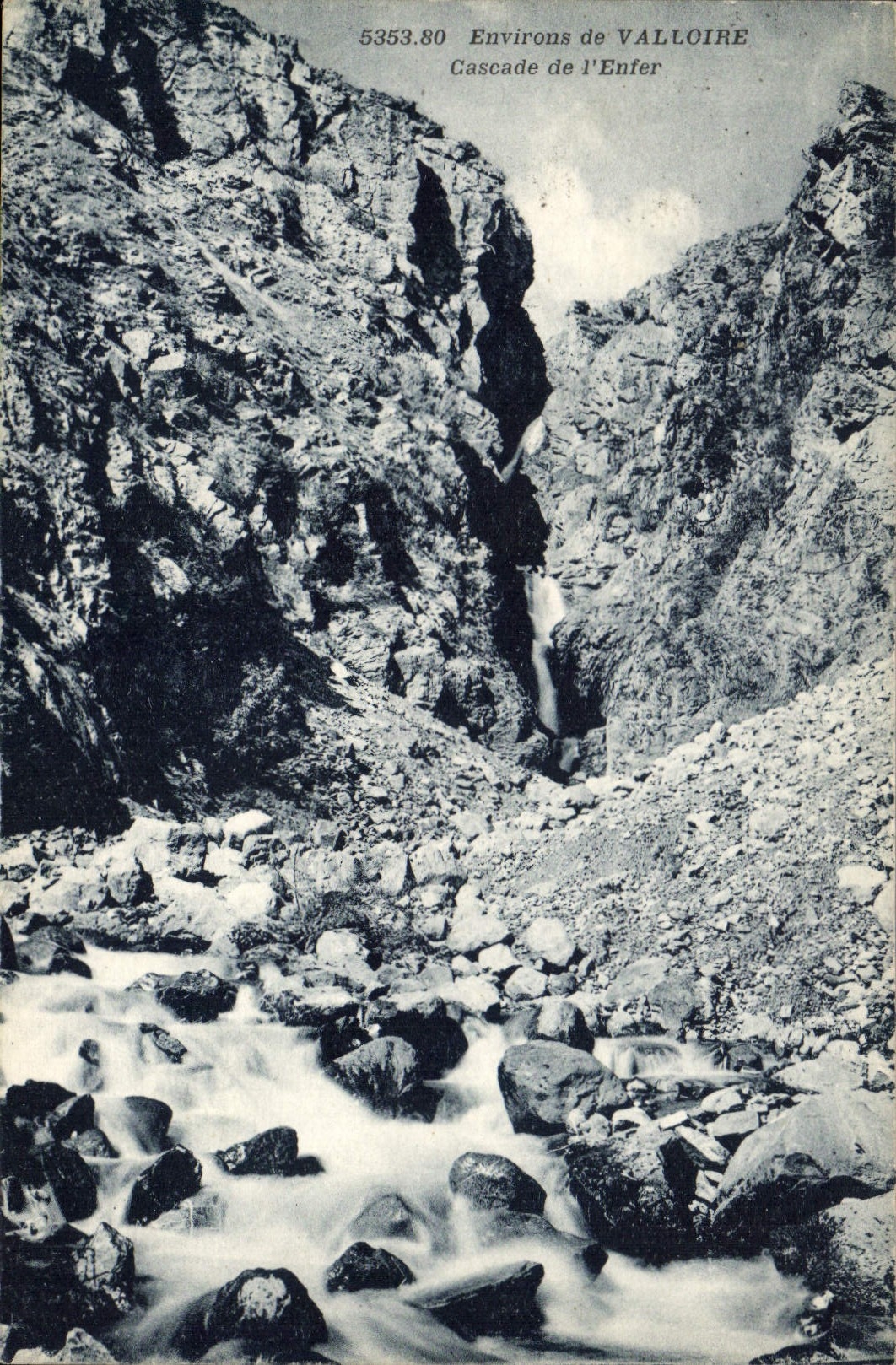 CPA Environs de Valloire Cascade de l'Enfer 