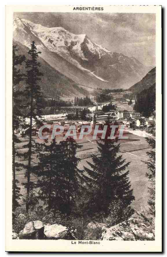 CPA Argentieres le Mont Blanc 