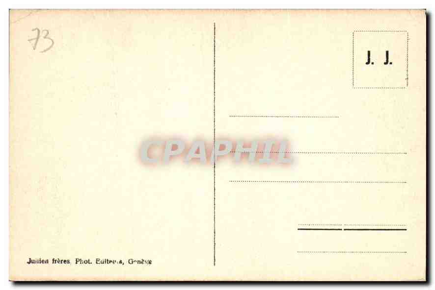 CPA Trelechamp et l'Aiguille Verte  — Verso