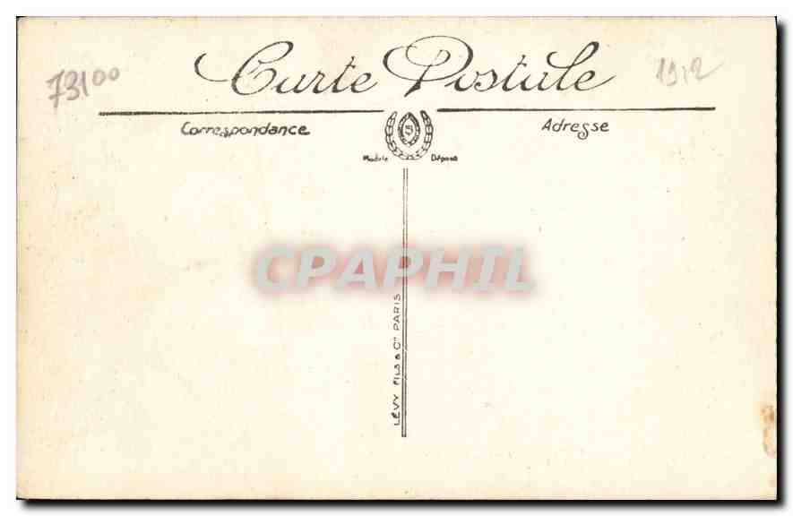 CPA Aix les Bains le Grand Cercle l'Entree du Theatre  — Verso