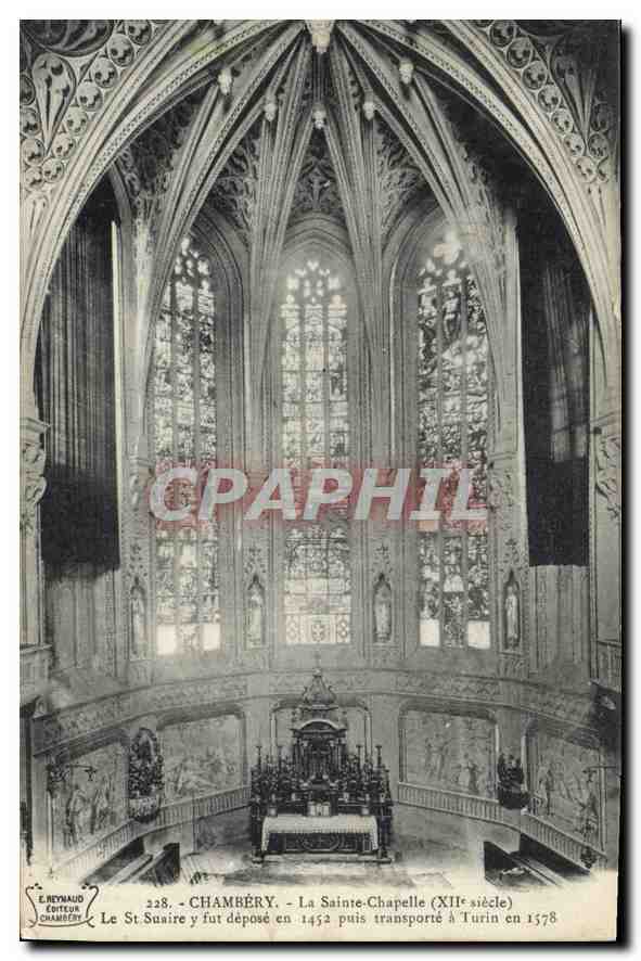 CPA Chambery la Sainte Chapelle XIII siecle le St Suaire y fut depose en 1452 puis transporte a Turi
