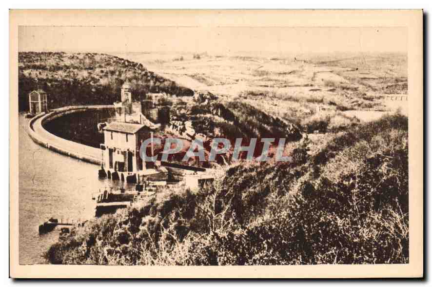 CPA Barrage d'Eguzon vue sur la Vallee de la Creuse et le Pont des Piles 