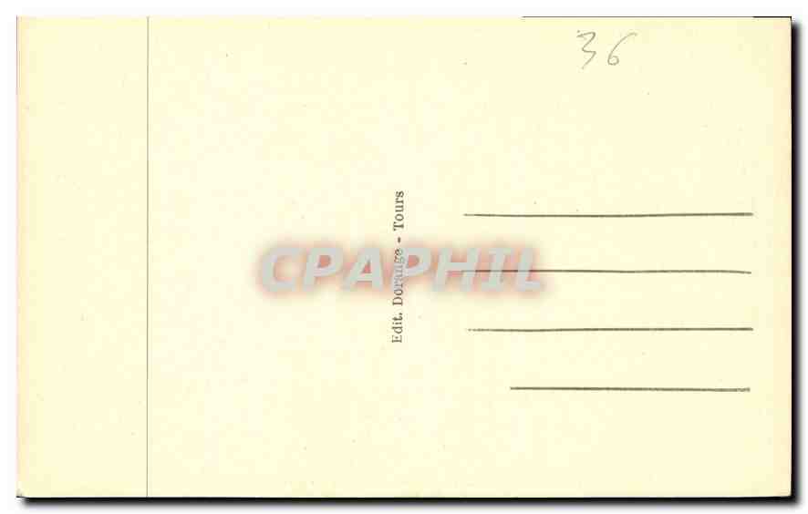 CPA Gargilesse Indre le Grand Gouffre  — Verso