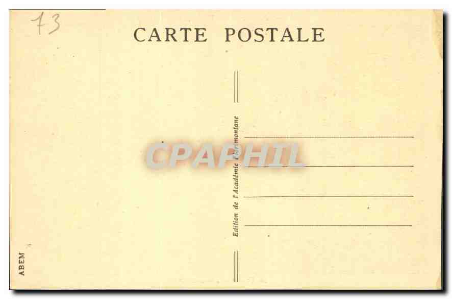 CPA Chateau de Montrottier pres d'Annecy Terrasse occidentale  — Verso