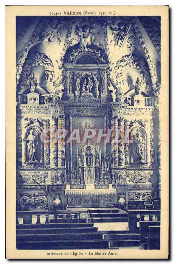 Valloire (Savoie 1430 m.) — Intérieur de l'Église - Le Maître Autel