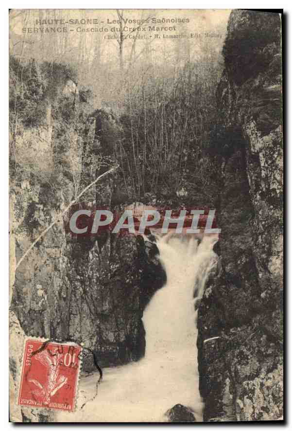 CPA Haute Saone les Vosges Saonoises Servance Cascade du Creux Marcot 