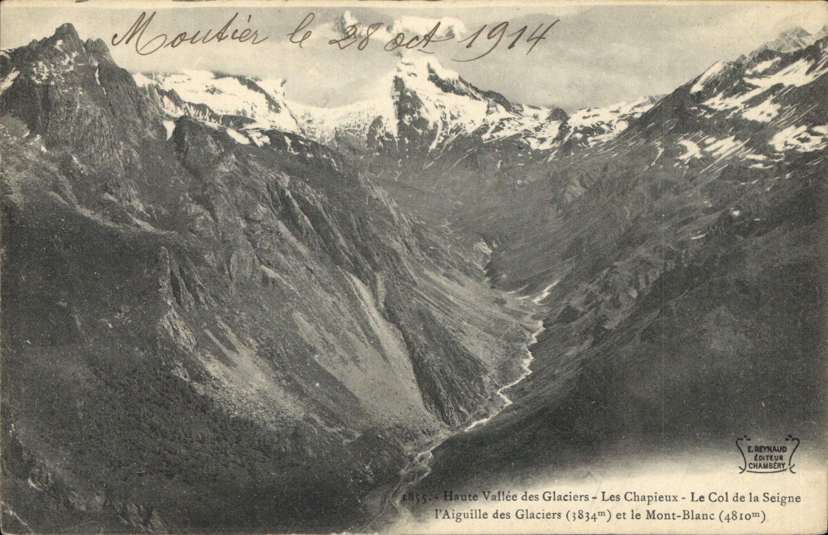 CPA Haute Vallee des Glaciers les Chapieux le Col de la Seigne l'Aiguille des Glaciers et le Mont Bl
