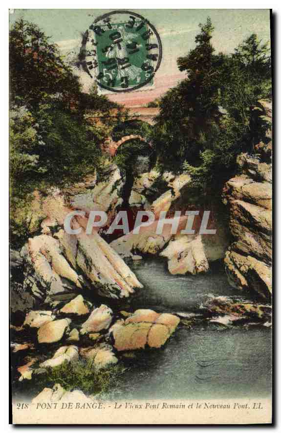 CPA Pont de Bange le Vieux Pont Romain et le Nouveau Pont 