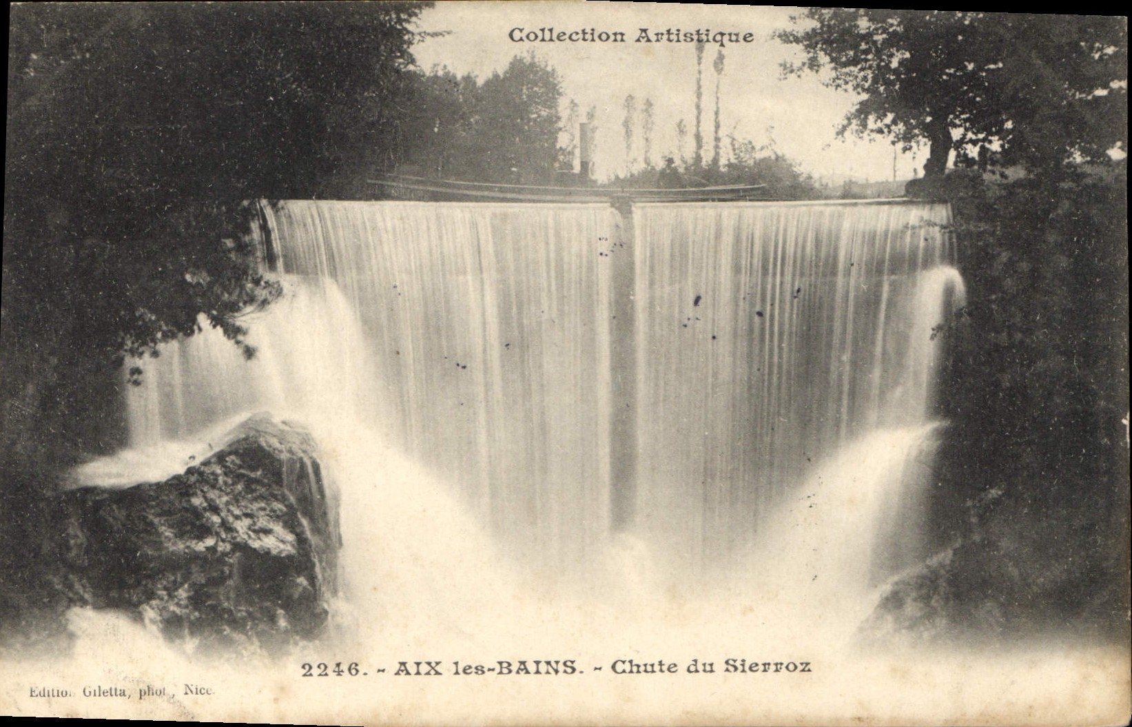 CPA Aix les Bains Chute du Sierroz 