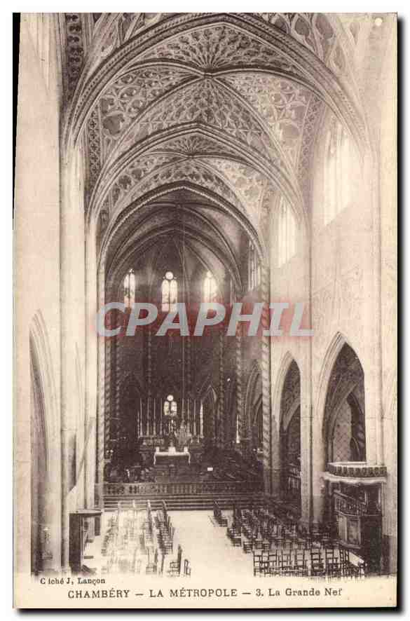 CPA Chambery la Metropole la Grande Nef 