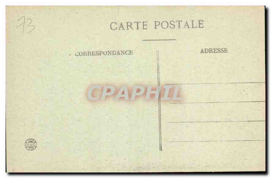 CPA Aix les Bains Lac du Bourget et Promontoire de Chatillon  — Rückseite