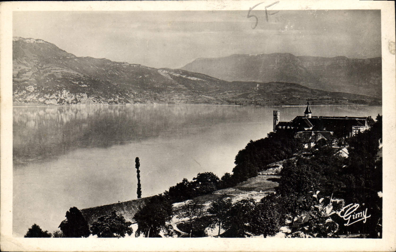 CPA La Savoie Pittoresque Abbaye d'Hautecombe et le Lac du Bourget 