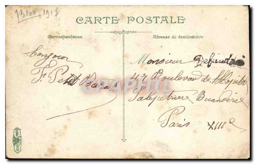 CPA Aix les Bains le Gr Port et la Dent du Chat  — Verso