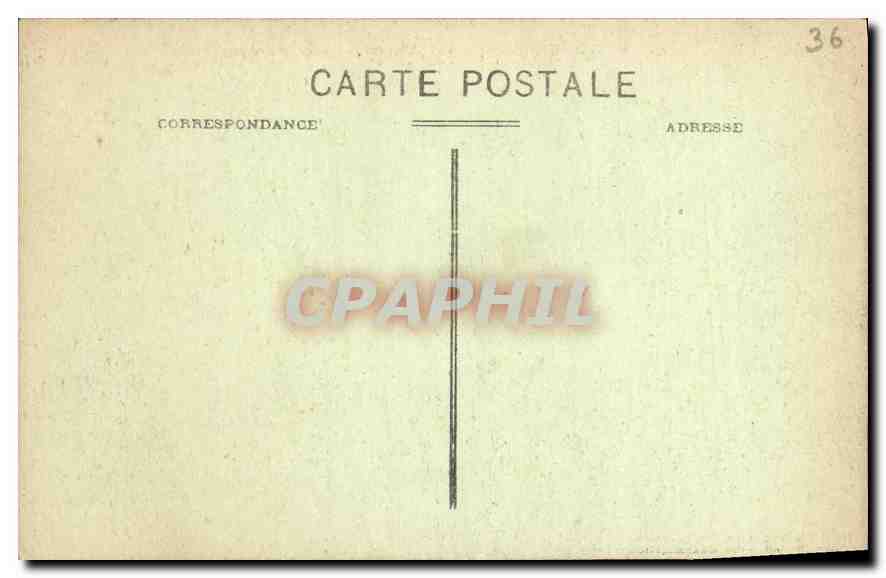 CPA Chateauroux Indre vue generale Eglise Notre Dame  — Back