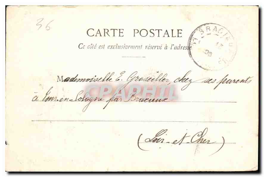 Église Saint-André — Châteauroux — Édition A. Girault — Verso