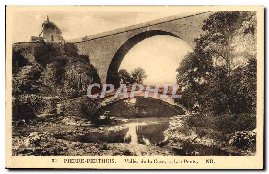 CPA Pierre Perthuis Vallee de la Cure les Ponts 