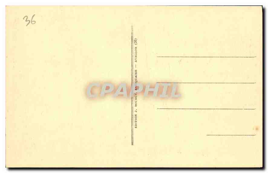 CPA Pierre Perthuis Vallee de la Cure les Ponts  — Rückseite