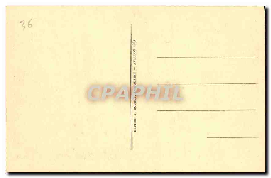CPA Pierre Perthuis Vallee de la Cure la roche percee  — Verso
