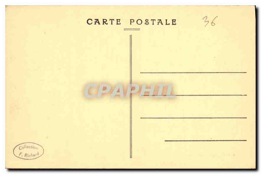CPA Gargilesse l'eglise souterraine Fresques du XV siecle  — Rückseite
