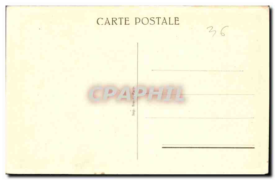 CPA Chateau de Valencay Bureau Empire ayant appartenu au Roi de Naples  — Rückseite