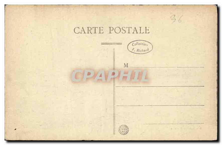 CPA Gargilesse Interieur de l'eglise de Gargilesse XII siecle  — Rückseite