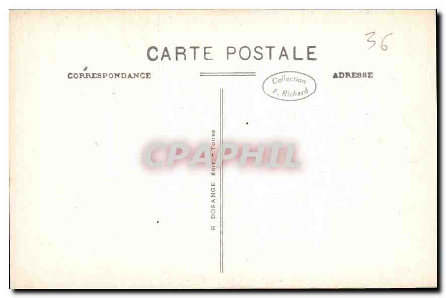 CPA Gargilesse Indre Eglise la Crypte XII siecle  — Verso