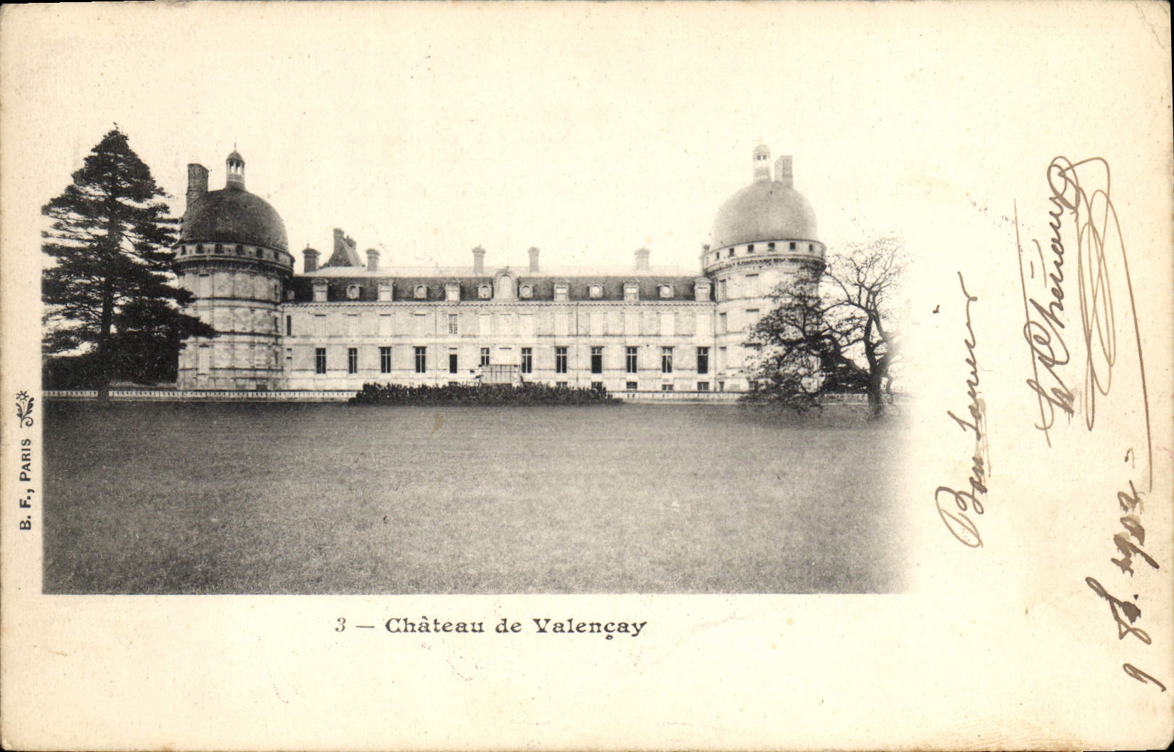 Schloss Valençay — Panoramablick — B. F. Paris, Nr. 3