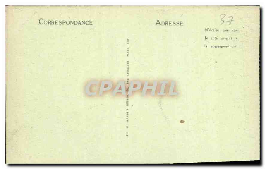 CPA Langeais le Chateau le Grand Salon ou Salle d'Anne de Bretagne la Cheminee  — Verso