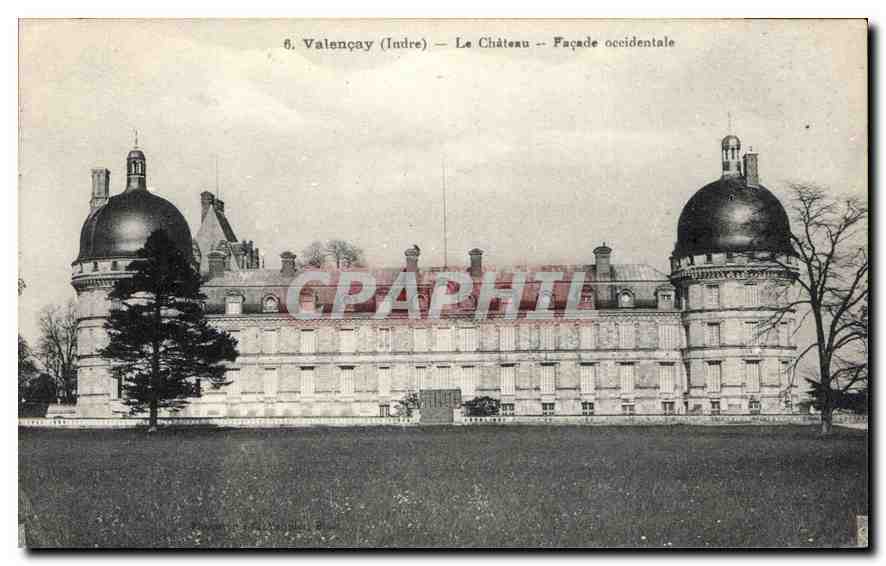 CPA Valencay Indre le Chateau facade occidentale 