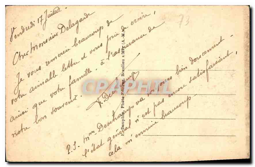 Pralognan-la-Vanoise — Ansicht der Mousse-Wasserfälle — Photo Dauphine, n°209 — Rückseite