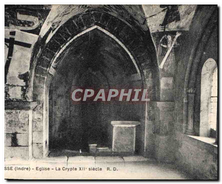 SSE (Indre) - Kirche - Die 12. Jahrhundert-Krypta — R. D.