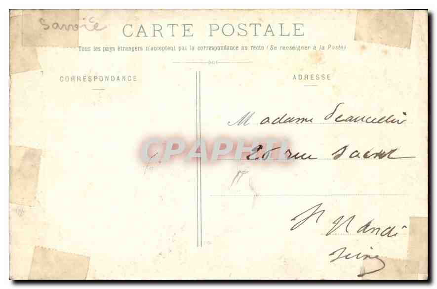 CPA Brides les Bains et les Glaciers de la vanoise  — Rückseite