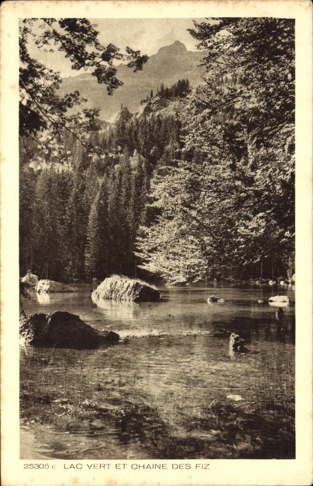 CPA Lac Vert et Chaine des fiz 