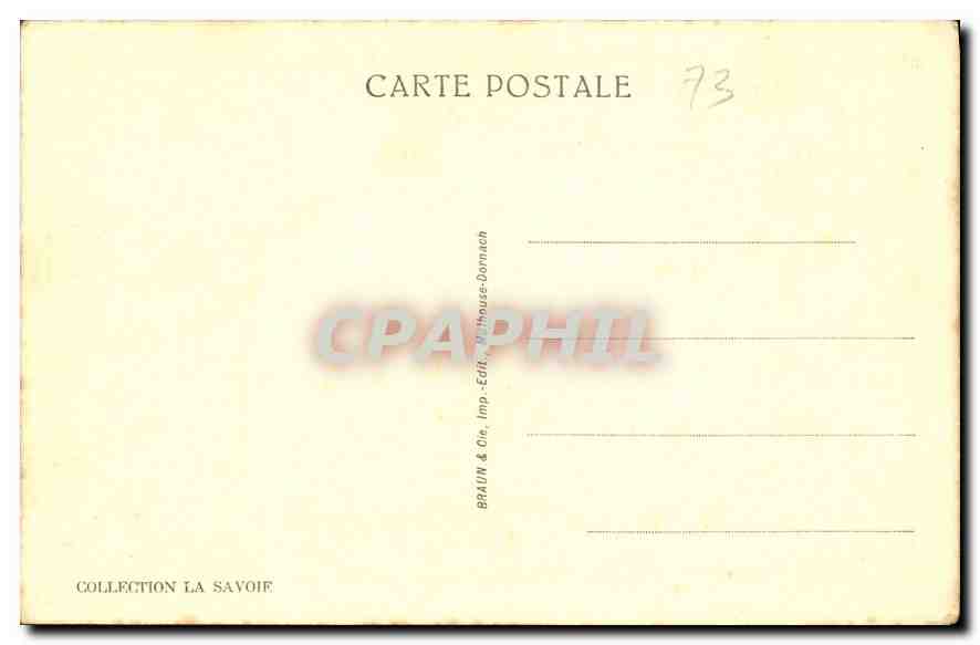 CPA Lac Vert et Chaine des fiz  — Rückseite