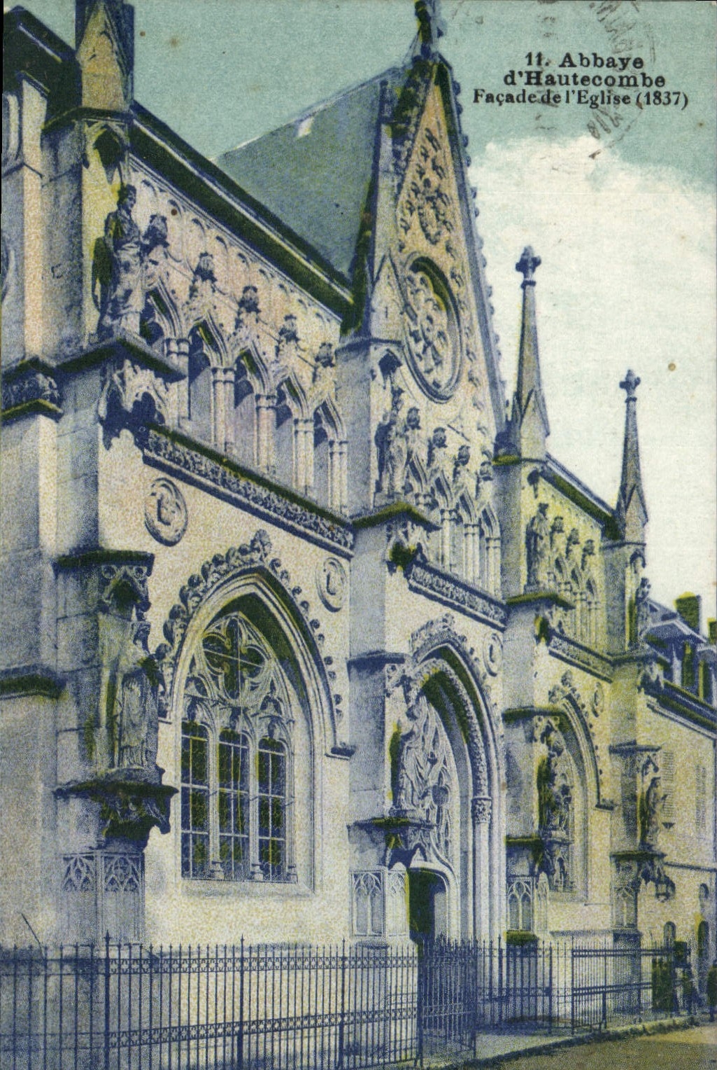 CPA Abbaye d'Hautecombe Facade de l'eglise 1837 